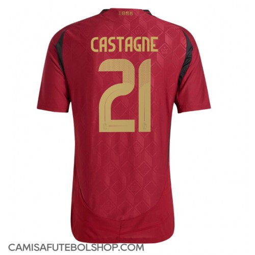 Camisa de time de futebol Bélgica Timothy Castagne #21 Replicas 1º Equipamento Europeu 2024 Manga Curta